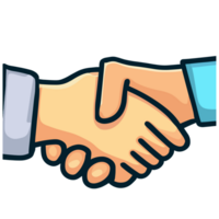 Hand shake clipart transparent background png