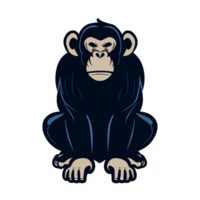 enojado chimpancé icono clipart transparente antecedentes png