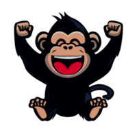 ridendo scimmia icona clipart trasparente sfondo png