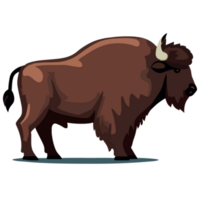 rojo bisonte icono clipart transparente antecedentes png