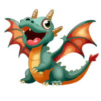 süß Drachen Clip Art transparent Hintergrund png