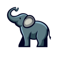 Elephant icon clipart transparent background png