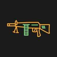 Machine Gun Vector Icon