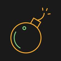 Exploding Cannon Ball Vector Icon