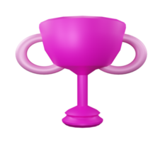 Tasse oder Trophäe 3d Symbol png