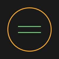 Equal To Vector Icon