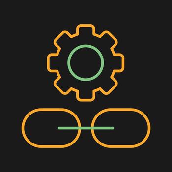 Link Setting Vector Icon