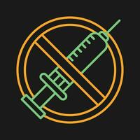 No Vaccines Vector Icon