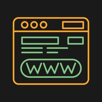 icono de vector de navegador