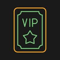 icono de vector de pase vip