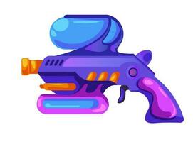 Water gun with container for liquid, summer toy vector