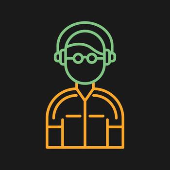 icono de vector de operador