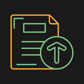 Files Upload Vector Icon