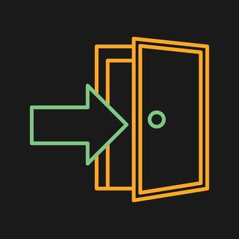 Exit Door Vector Icon