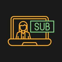 Subscriber Model Vector Icon