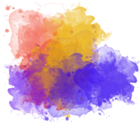 abstrakt bunt Aquarell Schlaganfall Hintergrund png