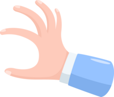 Hand hold blank png