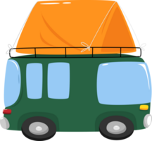 van camping dessin animé png