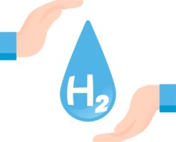 hidrógeno energía ahorro plano icono png