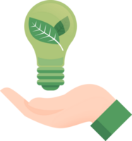 Green Energy Saving flat icon png