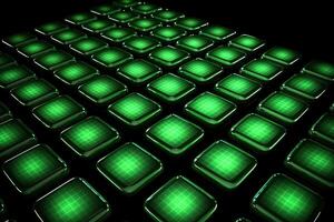 3D Green Cube or Block Texture Abstract Background Created by . photo