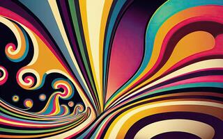 Psychedelic multicolor background. photo