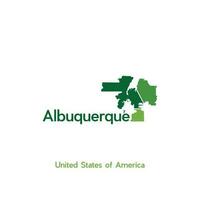 Albuquerque City Map Illustration Creative Logo Design vector