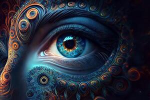 Psychedelic Eye, art. photo