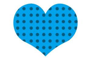 bleu l'amour avec points modèle avec transparent Contexte png