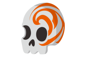 Tattooed skull On Transparent Background png