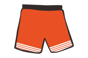 Shorts With Stripe Pattern On Transparent Background png