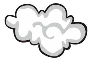 wit wolk met transparant achtergrond png