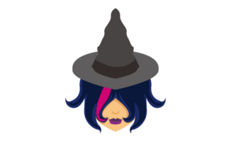 Witch Head On Transparent Background png