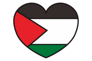 kärlek palestina flagga vinka på transparent bakgrund png