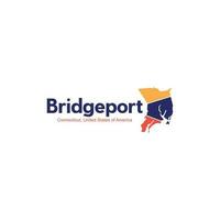 Bridgeport Connecticut City Map Modern Creative Logo vector