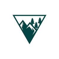 Mountain Park Outdoor Nature Landscaping Logo vector