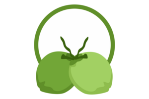 Coconut Icon Logo On Transparent Background png