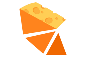 Käse Logo Symbol mit transparent Hintergrund png