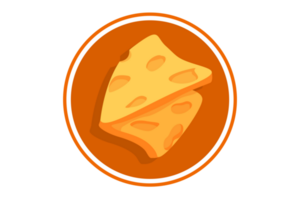 queijo logotipo ícone com transparente fundo png