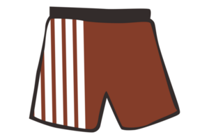 kurze Hose mit Streifen Muster auf transparent Hintergrund png