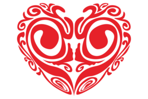 Valentijn liefde ornament Aan transparant achtergrond png