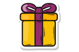 Gift Box Icon With Transparent Background png