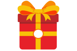 Christmas Gift Box Icon With Transparent Background png