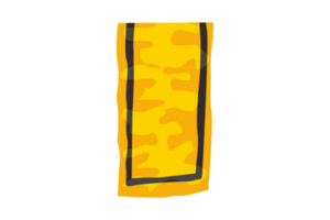 Yellow Hanging Flag With Transparent Background png