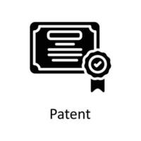 Patent vector Solid Icon Design illustration. Taxes Symbol on White background EPS 10 File