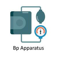 Bp Apparatus vector Flat Icon Design illustration. Medical and Healthcare Symbol on White background EPS 10 File