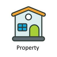 Property  vector  Fill  outline Icon Design illustration. Taxes Symbol on White background EPS 10 File