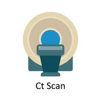 Ct Scan vector Flat Icon Design illustration. Medical and Healthcare Symbol on White background EPS 10 File