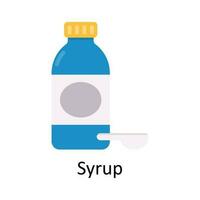 Syrup vector Flat Icon Design illustration. Medical and Healthcare Symbol on White background EPS 10 File