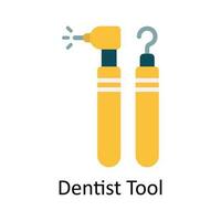 Dentist Tool vector Flat Icon Design illustration. Medical and Healthcare Symbol on White background EPS 10 File